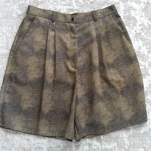 Vtg. Dana Lee Sportswear Pleated Micro Fiber High Waist Shorts